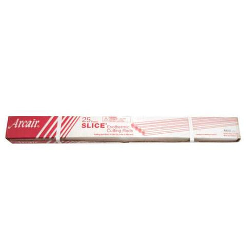 ARCAIR SLICE Exothermic Cutting Rods, Uncoated, 3/8 x 18 - 50 Pcs 43049007