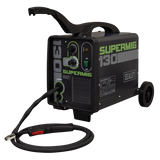 Sealey SUPERMIG130 Mini Portable Gas/Gasless MIG Welder 130A 230V
