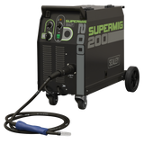 Sealey SUPERMIG200 Professional Gas/Gasless MIG Welder with Binzel Euro Torch 200A 230V