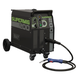Sealey SUPERMIG200 Professional Gas/Gasless MIG Welder with Binzel Euro Torch 200A 230V