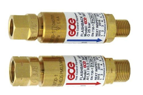 GCE OXYGEN FUEL GAS AUTO RESET FLASH BACK ARRESTOR