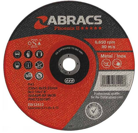 Abrasive Flat INOX Extra Thin Cutting Discs Phoenix II