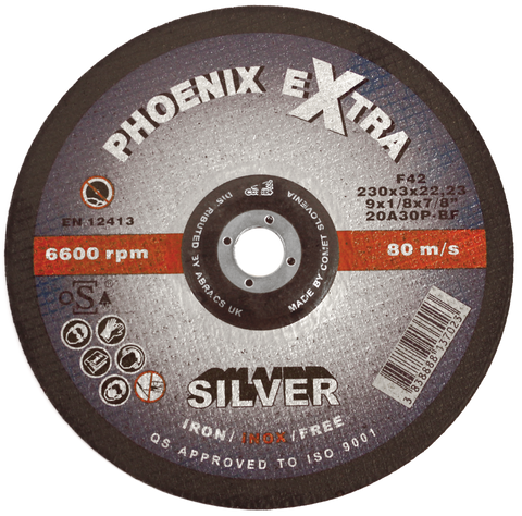 Abrasive SILVER INOX Grinding Discs DPC Phoenix