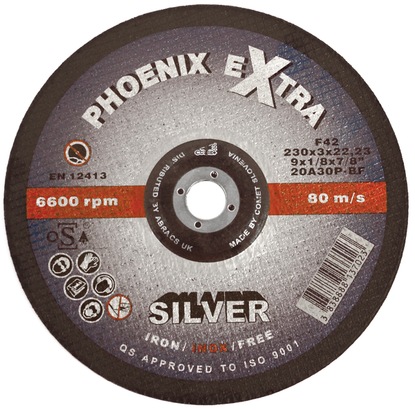Abrasive SILVER INOX Cutting Discs DPC Phoenix Brookside Welding