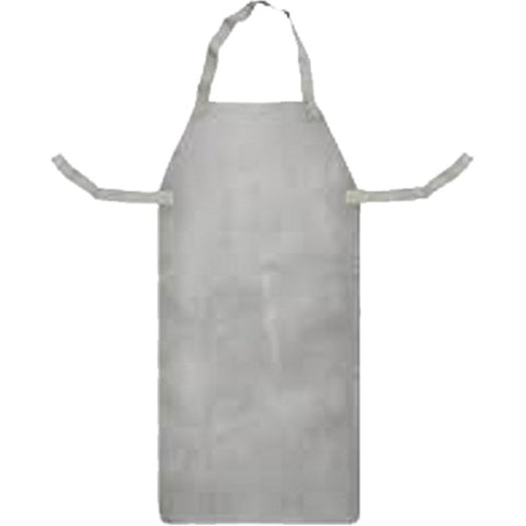 Apron Chrome Leather cw Ties