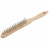 Wire Brush HD Wooden Handle Stainless Steel